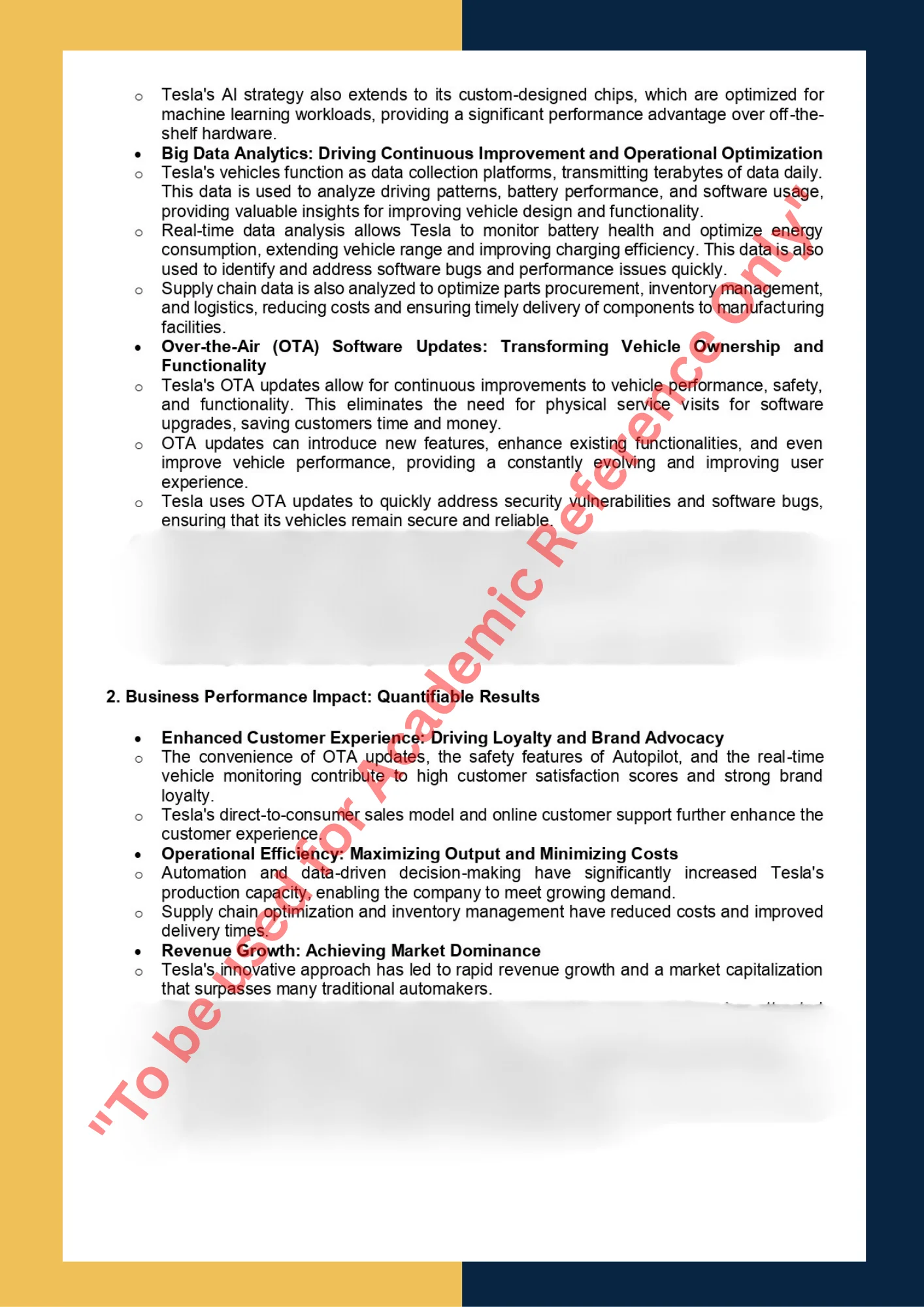 Case Study sample on Topic -The Impact of Digital Transformation on Business Performance 1